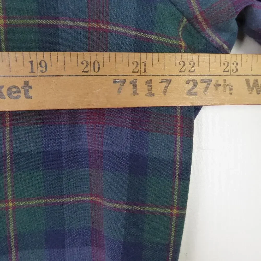 Mizzen and Main Shirt Men SZ L Trim Fit Flannel Button Down Casual MiUSA Classic